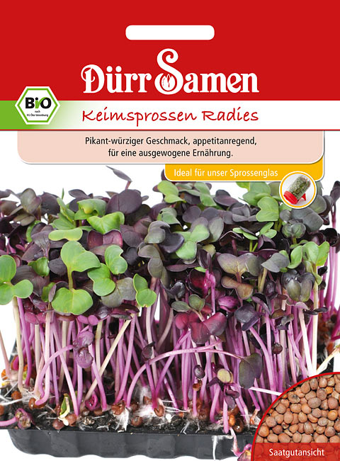 BIO-Keimsprossen Radies, 75g BIO-Keimsprossen Radies, 75g